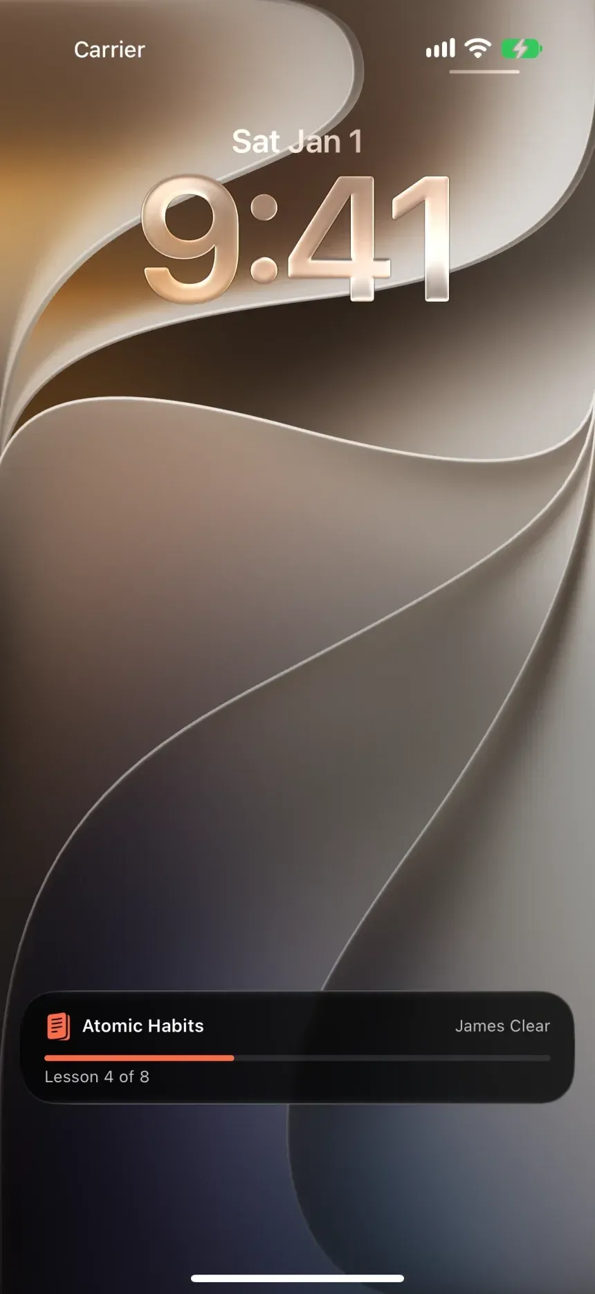 Iqumi Live Activity on the Lock Screen