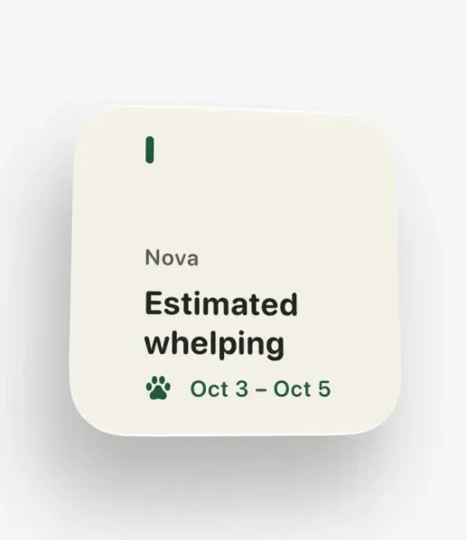 Littero widget: Next cycle event
